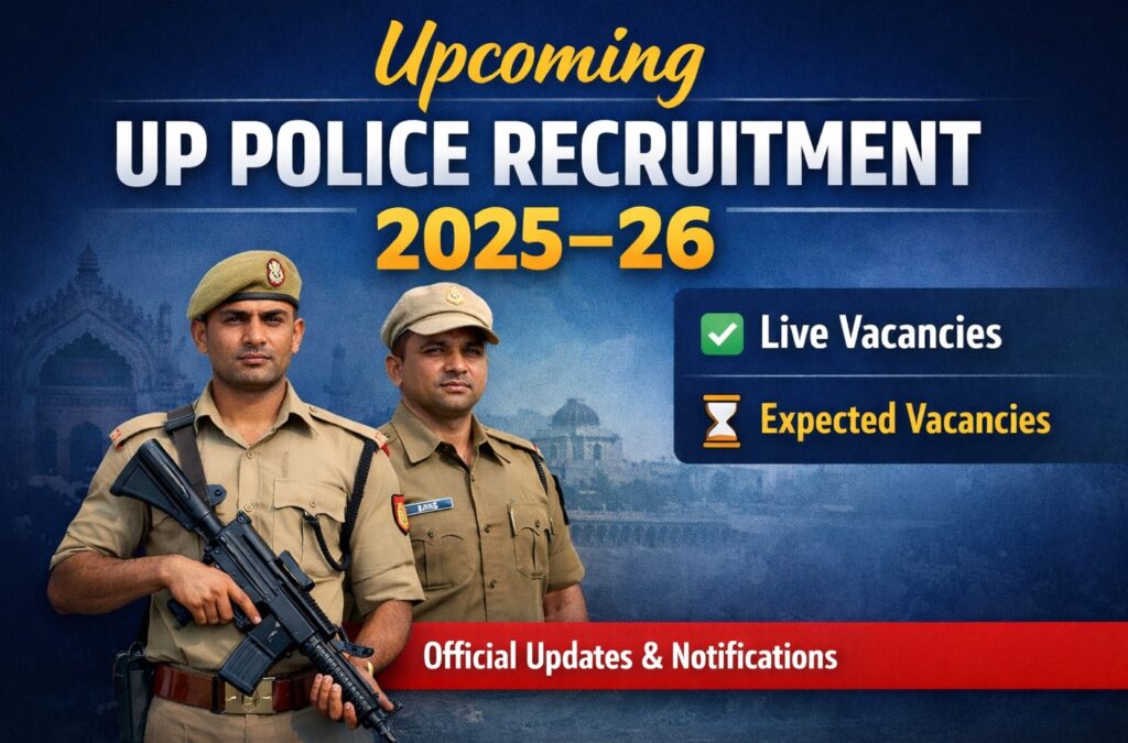 Upcoming UP Police recruitment 2025–26 live and expected vacancies