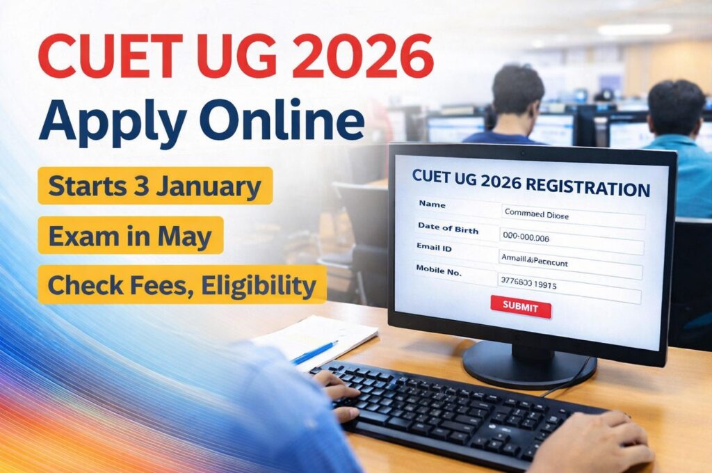 CUET UG 2026 notification apply online exam date eligibility