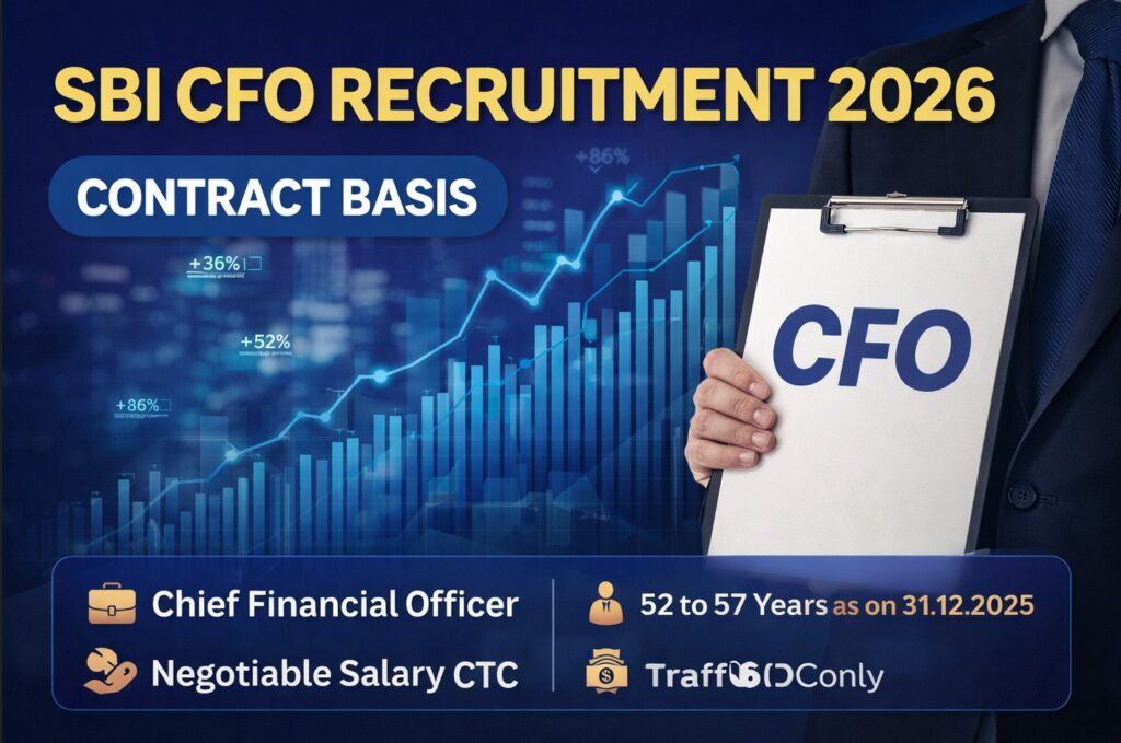 SBI Chief Financial Officer Recruitment 2026 for CFO post on contract basis