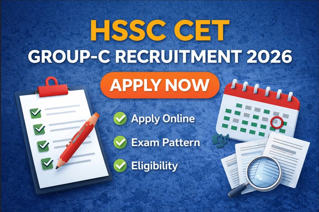 HSSC CET Phase-II Group C Recruitment 2026 notification apply online exam pattern eligibility