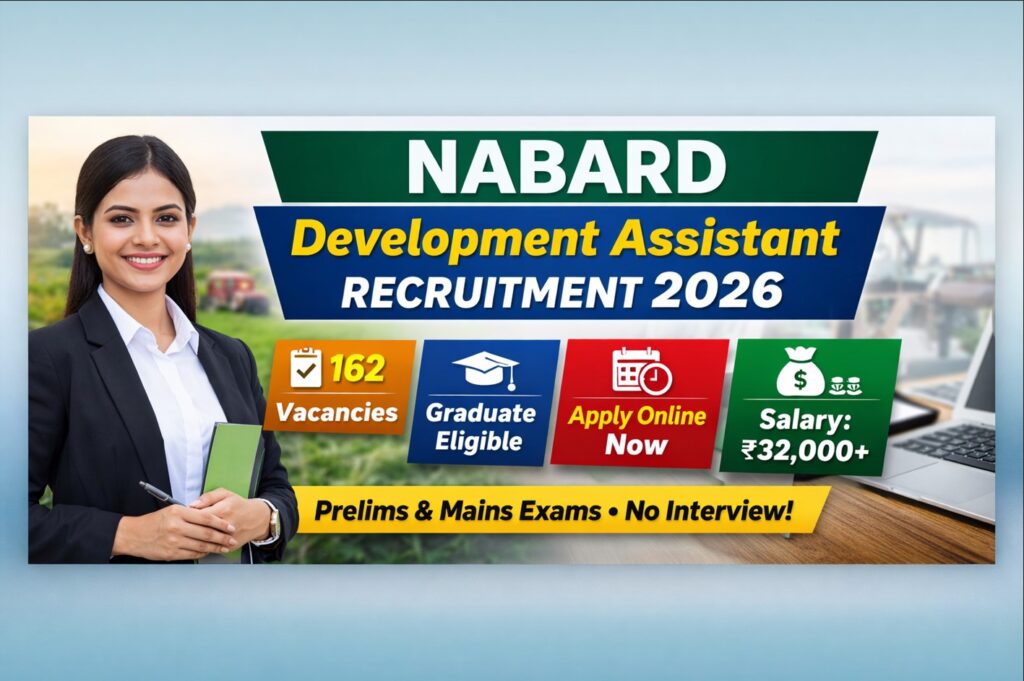 NABARD Development Assistant Recruitment 2026 notification apply online