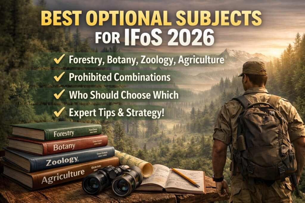 best optional subjects for IFoS 2026 including forestry botany zoology agriculture