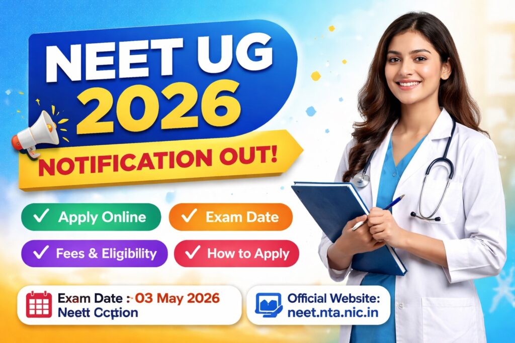 NEET UG 2026 notification apply online exam date fees and eligibility details