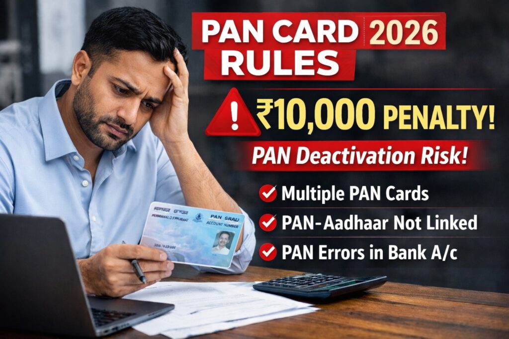 PAN Card New Rules 2026 – ₹10,000 penalty and PAN deactivation risk explained