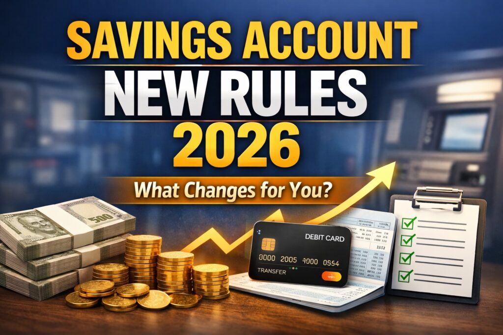 Savings account new rules 2026 as per RBI guidelines showing impact on bank account holders